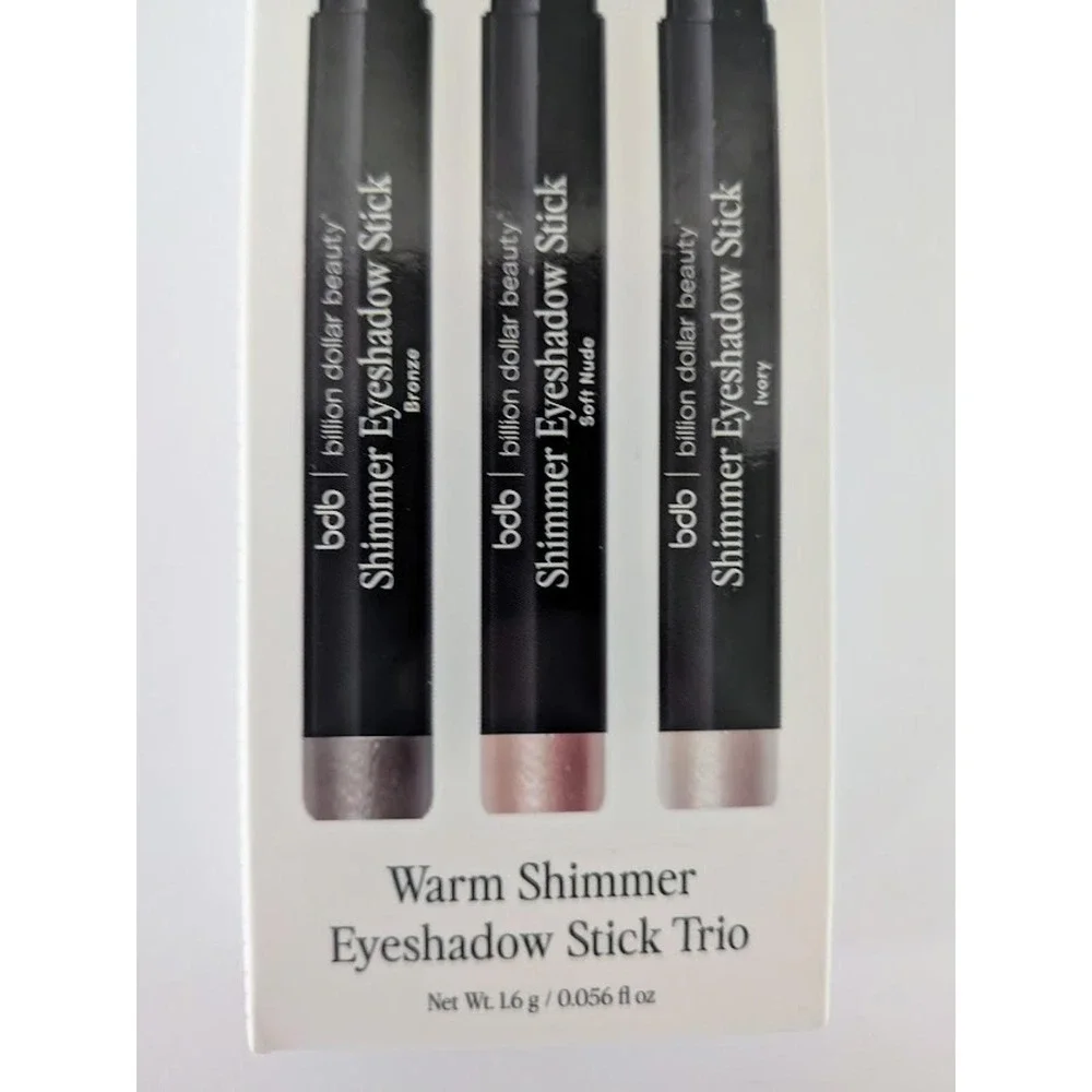 Billion Dollar Beauty Starstruck Shimmer Eyeshadow Stick Trio 3pc Set NEW